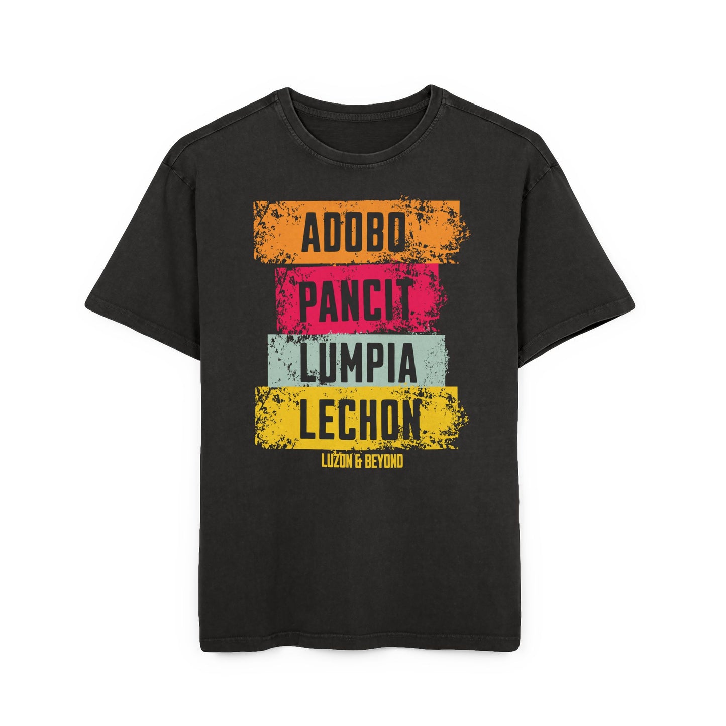 'PINOY PLATTER' Oversize Acid Washed T-Shirt