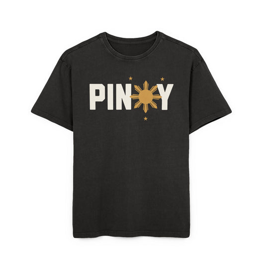 'PINOY SUN' Oversize Acid Washed T-Shirt